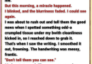 After Her Sight Returned, She Found a Note Under the Bed—and Realized the “Parents” Watching Her Were Strangers Inside Home