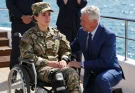 My father looked at my wheelchair, took a drink of beer, and told me to go to the VA because he “didn’t have space for cripples” in the house I had secretly paid off for him. Three days later, while he threw a party celebrating the mortgage being gone, the bank called on speaker and announced the truth: I was the new owner, and he had one hour to get out.
