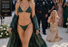My husband’s ex hosted a $2M beach club bash, forcing me into a bikini to expose the ugly entry-wound scar on my ribs. “Look at the ghetto trash,” she laughed. I didn’t hide. The City Police Chief suddenly pushed through the crowd, saluting me. “Madam, the bullet you took for the Mayor saved our city.” The ex’s smile vanished when the Chief pulled out handcuffs and said…