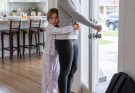 My husband had just left on a business trip when my six-year-old daughter whispered, ‘Mommy… we have to run. Now.’ I asked her, ‘What? Why?’ She was trembling as she said, ‘There’s no time. We have to leave the house right now.’ I grabbed our bags and reached for the door… and that’s when it happened.