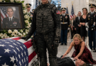 My family was hosting a lavish $100,000 memorial service for me, weeping over an empty mahogany casket. My husband was already holding his mistress’s hand, whispering about how they’d spend my military life insurance. They thought locking me in that abandoned cabin to freeze was a foolproof plan to steal my assets.